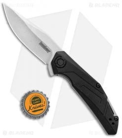 Kershaw Camshaft Assisted Opening Knife Black FRN (3" Stonewash) 1370 -Kershaw Shop Kersahw Camshaft Assisted Opening Black FRN SW 1370 BHQ 106040 jr bottlecap