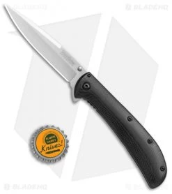 Kershaw Al Mar AM-4 Assisted Opening Knife Black G-10 (3.5" Satin) 2330 -Kershaw Shop Kershaw AM 4 black G 10 satin BHQ 68817 jr bottlecap