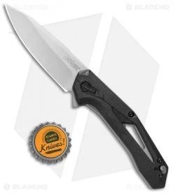 Kershaw Airlock Assisted Opening Knife Black FRN (3" Bead Blast) 1385 -Kershaw Shop Kershaw Airlock Assisted Opening Black FRN BB 1385 BHQ 106043 jr bottlecap
