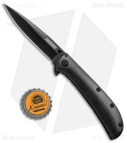 Kershaw Al Mar AM-3 Assisted Opening Knife Black G-10 (3" Black) 2335BLK -Kershaw Shop Kershaw Al Mar AM 3 Black G 10 Black 2335BLK BHQ 71074 jr bottlecap