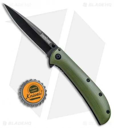 Kershaw Al Mar AM-3 Assisted Opening Knife Green G-10 (3" Black) 2335GRNBLK 4 Kershaw Al Mar AM-3 Assisted Opening Knife Green G-10 (3" Black) 2335GRNBLK - Image 4