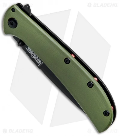Kershaw Al Mar AM-3 Assisted Opening Knife Green G-10 (3" Black) 2335GRNBLK 2 Kershaw Al Mar AM-3 Assisted Opening Knife Green G-10 (3" Black) 2335GRNBLK - Image 2