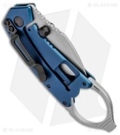 Kershaw Antic Frame Lock Knife Blue (1.75" Bead Blast) 8710 -Kershaw Shop Kershaw Antic FL Blue BB 8710 BHQ 94064 jr side
