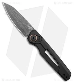 Kershaw Auto Launch 11 Black Aluminum Automatic Knife (2.75" Damascus) 7550DAM