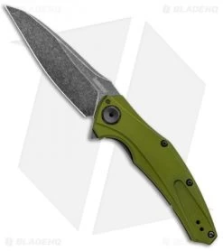 Kershaw Shop 11 Kershaw Bareknuckle Sub-Frame Lock Knife OD Green (3.5" BlackWash) 7777OLBW