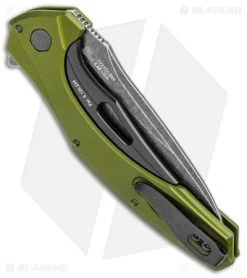 Kershaw Bareknuckle Sub-Frame Lock Knife OD Green (3.5" BlackWash) 7777OLBW -Kershaw Shop Kershaw Bareknuckle Sub FL OD Green BlackWash 7777OLBW BHQ 99040 jr side