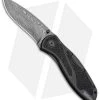 Kershaw Blur Assisted Opening Knife Black Aluminum (3.375" Damascus) 1670BLKDAM