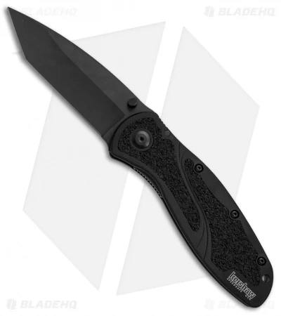 Kershaw Blur Tanto Assisted Opening Knife Black (3.375" Black) 1670TBDZ 1 Kershaw Blur Tanto Assisted Opening Knife Black (3.375" Black) 1670TBDZ