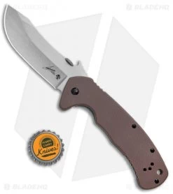 Kershaw CQC-11K Frame Lock Knife Brown G-10 (3.5" Stonewash) 6031 -Kershaw Shop Kershaw CQC 11K FL Brown G 10 SW 6031 BHQ 52195 jr bottlecap