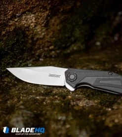 Kershaw Camshaft Assisted Opening Knife Black FRN (3" Stonewash) 1370 -Kershaw Shop Kershaw Camshaft Assisted Opening Knife Black FRN Stonewash 1370 BHQ 106040 kp moss web