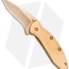 Kershaw Chive Assisted Opening Knife 24K Gold Plated (1.94" Gold) 1600G