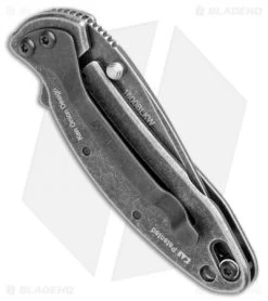 Kershaw Chive Assisted Opening Knife (1.94" Blackwash) 1600 -Kershaw Shop Kershaw Chive Assisted Opening Blackwash KS1600BLKBW BHQ 100765 jr side