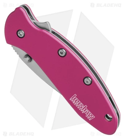 Kershaw Chive Assisted Opening Knife Pink (1.94" Bead Blast) 1600PINK 2 Kershaw Chive Assisted Opening Knife Pink (1.94" Bead Blast) 1600PINK - Image 2