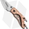 Kershaw Copper Cinder Keychain Knife Bottle Opener (1.4" Stonewash) 1025Cu