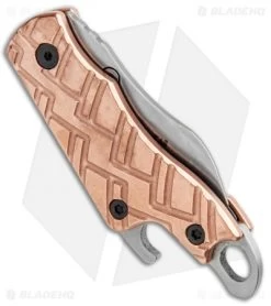 Kershaw Copper Cinder Keychain Knife Bottle Opener (1.4" Stonewash) 1025Cu 6 Kershaw Copper Cinder Keychain Knife Bottle Opener (1.4" Stonewash) 1025Cu -Kershaw Shop Kershaw Cinder Keychain Bottle Opener Copper SW 1025CU BHQ 94080 jr side