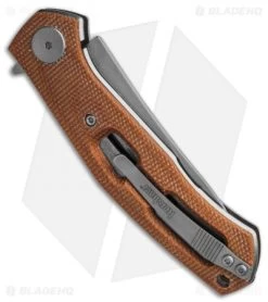 Kershaw Sinkevich Concierge Liner Lock Knife Brown Micarta (3.25" SW D2) -Kershaw Shop Kershaw Concierge D2 Brown Micarta BHQ 138407 td side