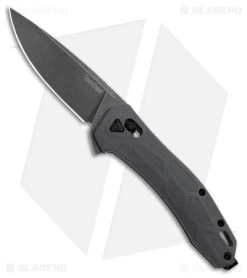 Kershaw Covalent Bar Lock Knife Gray FRN (3.5" Black Stonewash D2) 2042