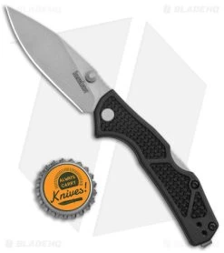 Kershaw Debris Lockback Folding Knife Black GFN (2.75" Stonewash) 2034 -Kershaw Shop Kershaw Debris LB Folding Black FRN SW 2034 BHQ 142894 jr bottlecap