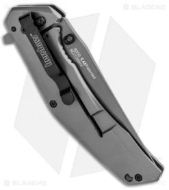 Kershaw Duojet A/O Frame Lock Knife Gray SS/Carbon Fiber (3.25" Gray) 8300 -Kershaw Shop Kershaw Duojet AO FL Gray SS CF Gray 8300 BHQ 80590 jr side