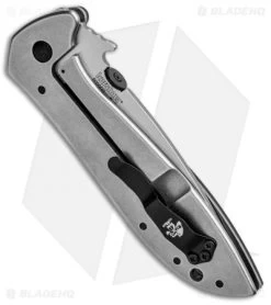 Kershaw Emerson CQC-4KXL D2 Frame Lock Knife (3.9" Stonewash) 6055D2 -Kershaw Shop Kershaw Emerson CQC 4KXL D2 FL SW 6055D2 BHQ 101841 jr side