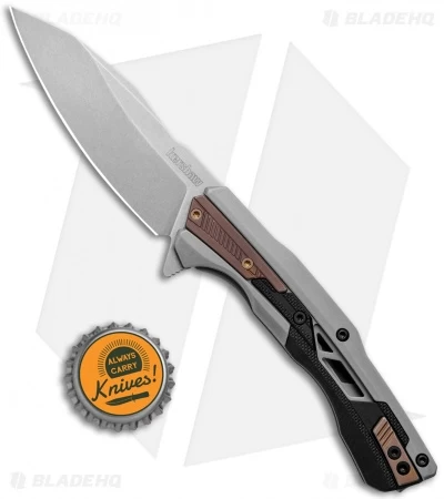 Kershaw Endgame Frame Lock Knife Bronze PVD/GFN (3.25" Stonewash) 2095 4 Kershaw Endgame Frame Lock Knife Bronze PVD/GFN (3.25" Stonewash) 2095 - Image 4