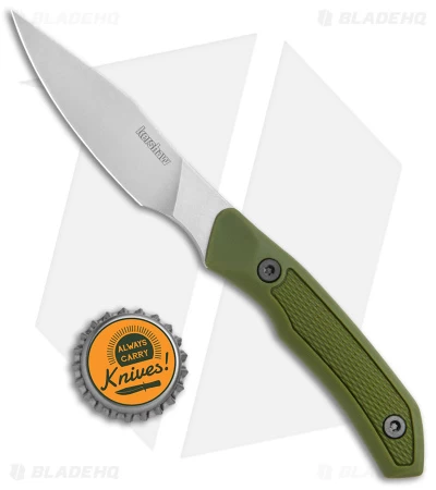 Kershaw Deschutes Caper Fixed Blade Knife Green (3.3" Stonewash) 1882 4 Kershaw Deschutes Caper Fixed Blade Knife Green (3.3" Stonewash) 1882 - Image 4