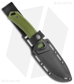 Kershaw Deschutes Skinner Fixed Blade Knife Green (3.9" Stonewash) 1883 -Kershaw Shop Kershaw Fixed Blade Green SW 1883 jr sheath