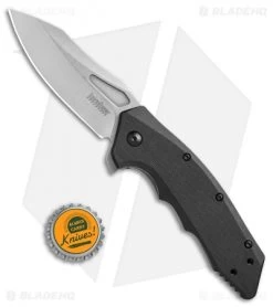 Kershaw Flitch Assisted Opening Knife Black GFN (3.25" Stonewash) 3930 -Kershaw Shop Kershaw Flitch black GFN sw 3930 BHQ 52175 jr bottlecap 2
