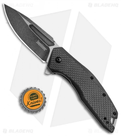 Kershaw Flourish Assisted Opening Knife Carbon Fiber/G-10 (3.5" BlackWash) 3935 4 Kershaw Flourish Assisted Opening Knife Carbon Fiber/G-10 (3.5" BlackWash) 3935 - Image 4