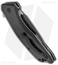 Kershaw Flourish Assisted Opening Knife Carbon Fiber/G-10 (3.5" BlackWash) 3935 6 Kershaw Flourish Assisted Opening Knife Carbon Fiber/G-10 (3.5" BlackWash) 3935 -Kershaw Shop Kershaw Flourish CF G 10 Black Wash 3935 BHQ 52176 jr side