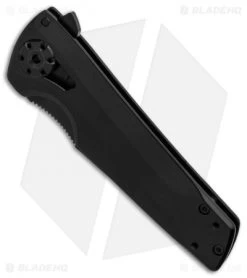 Kershaw Flythrough Frame Lock Knife (3" Black) 1988 -Kershaw Shop Kershaw Flythrough Black BHQ 80578 er spine