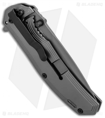 Kershaw Fringe A/O Frame Lock Knife Gray SS/Carbon Fiber (3" Gray) 8310 2 Kershaw Fringe A/O Frame Lock Knife Gray SS/Carbon Fiber (3" Gray) 8310 - Image 2