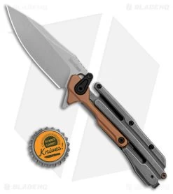 Kershaw Frontrunner Frame Lock Knife Black/Copper Steel (3.1" Stonewash) 2039 -Kershaw Shop Kershaw Frontrunner Knife Black SW Copper SW BHQ 178502 jr bottlecap