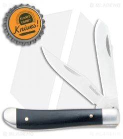 Kershaw Gadsden Slip Joint Knife Black G-10 (2.75" Satin) 4381 -Kershaw Shop Kershaw Gadsden SJ Black G 10 Satin 4381 BHQ 106049 jr bottlecap