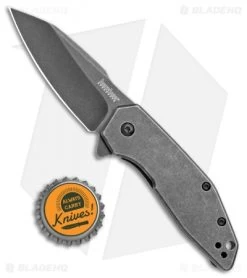 Kershaw Gravel Assisted Opening Knife Stainless Steel (2.5" BlackWash ) 2065 -Kershaw Shop Kershaw Gravel Assisted Opening Stainless Steel Black Wash 2065 BHQ 106045 jr bottlecap