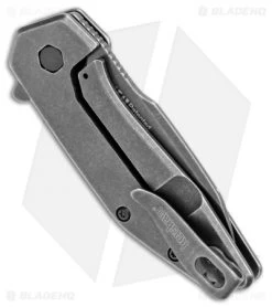 Kershaw Gravel Assisted Opening Knife Stainless Steel (2.5" BlackWash ) 2065 -Kershaw Shop Kershaw Gravel Assisted Opening Stainless Steel Black Wash 2065 BHQ 106045 jr side