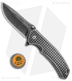 Kershaw Headgrille Assisted Opening Frame Lock Knife (3.25" Blackwash) 1325 -Kershaw Shop Kershaw Headgrille Assisted Blackwash KS1325X BHQ 70082 jr bottlecap