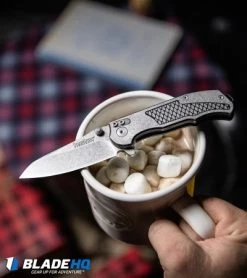 Kershaw Hinderer Agile Assisted Opening Knife (2.75" Stonewash) 1558 -Kershaw Shop Kershaw Hinderer Agile Assisted Opening Knife Stonewash 1558 BHQ 52169 kp mug web