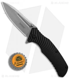 Kershaw Huddle Assisted Opening Knife Black GFN (3.25" Stonewash ) 1326 -Kershaw Shop Kershaw Huddle Black GFN SW BHQ 83237 er bottlecap