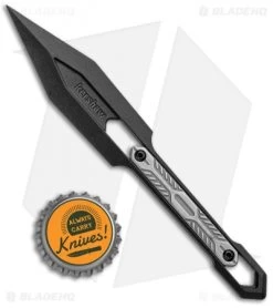 Kershaw Inverse Fixed Blade Polymer Knife (2.6" Black) -Kershaw Shop Kershaw Inverse Fixed Blade Polymer Knife Black 1397 BHQ 120837 jr bottlecap