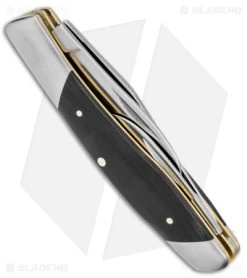 Kershaw Iredale Slip Joint Knife Black Canvas Micarta (2.6" Satin) 4386 -Kershaw Shop Kershaw Iredale SJ Black Canvas Micarta Satin BHQ 139786 jr side