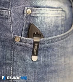 Kershaw Launch 1 Automatic Knife Gray Aluminum (3.4" Blackwash) 7100GRYBW -Kershaw Shop Kershaw Launch 1 Automatic Knife Black Aluminum BlackWash 7100BW BHQ 27374 kp in pocket web 1