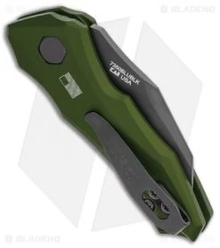 Kershaw Launch 10 Automatic Knife Olive Green (1.9" Black) 7350OLBLK -Kershaw Shop Kershaw Launch 10 Auto Olive Green Black KER7350OLBLK BHQ 115105 jr side
