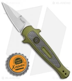 Kershaw Launch 12CA Legal Stiletto Automatic Knife OD Green (1.9" SW) -Kershaw Shop Kershaw Launch 12 CA Legal Stiletto Automatic Knife OD Green 1.9 SW BHQ 117837 LS Bottlecap