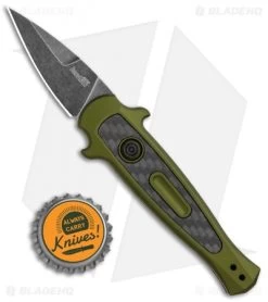 Kershaw Launch 12 CA Legal Stiletto Automatic Knife OD Green (1.9" Black SW) -Kershaw Shop Kershaw Launch 12 Call Legal Stiletto Auto OD Green KER7130OLBW BHQ 114625 jr bottlecap