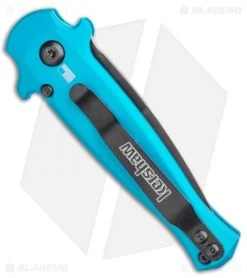 Kershaw Launch 12 Mini Stiletto Automatic Knife Teal (2.5" Black) 6 Kershaw Launch 12 Mini Stiletto Automatic Knife Teal (2.5" Black) -Kershaw Shop Kershaw Launch 12 Mini Stiletto Automatic Knife Teal 2.5 Black KER7125TEALBLK BHQ 116323 LS Side