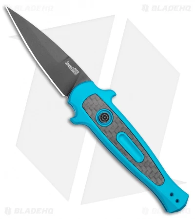 Kershaw Launch 12 Mini Stiletto Automatic Knife Teal (2.5" Black) 1 Kershaw Launch 12 Mini Stiletto Automatic Knife Teal (2.5" Black)