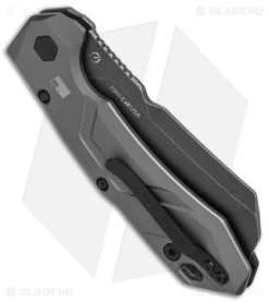 Kershaw Launch 14 Automatic Knife Cleaver Gray Al (3.4" Black SW) 7850 -Kershaw Shop Kershaw Launch 14 Auto Cleaver BlackWash 7850 BHQ 139777 jr side
