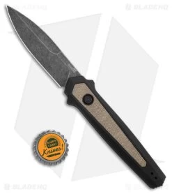 Kershaw Launch 15 MagnaCut Automatic Knife Aluminum/Micarta (3.8" Black SW) 7950 -Kershaw Shop Kershaw Launch 15 Knife Black Micarta BW BHQ 178514 jr bottlecap