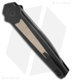 Kershaw Launch 15 MagnaCut Automatic Knife Aluminum/Micarta (3.8" Black SW) 7950 -Kershaw Shop Kershaw Launch 15 Knife Black Micarta BW BHQ 178514 jr side